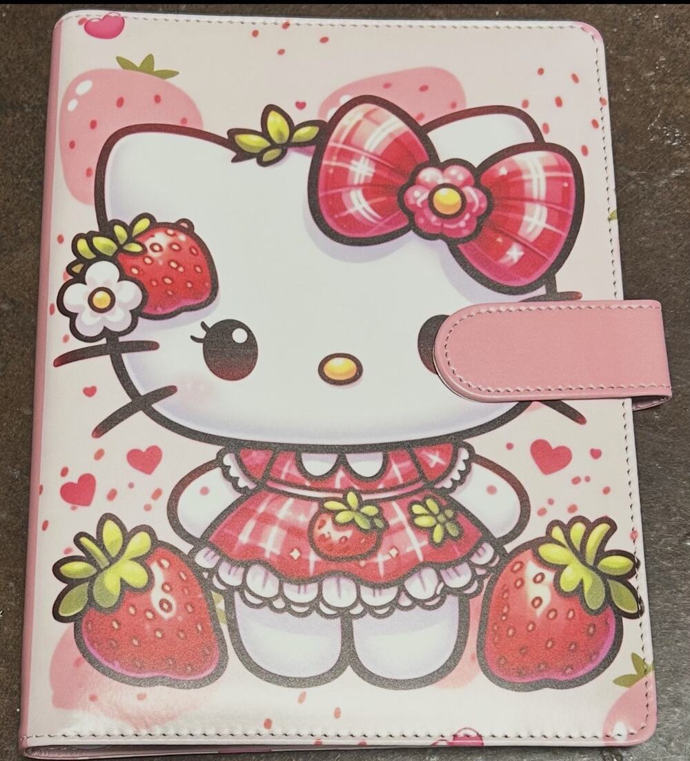 Hello Kitty A5 Binder w/ paper
